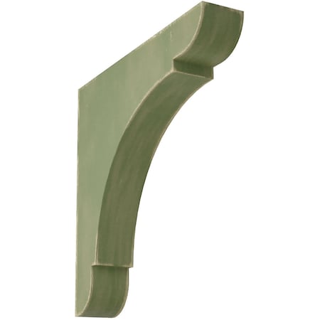 Ekena Millwork 1 3/4"W x 10"D x 10"H Large Olympic Wood Vintage Decor Bracket, Restoration Green BKTWD01X10X10OLGR